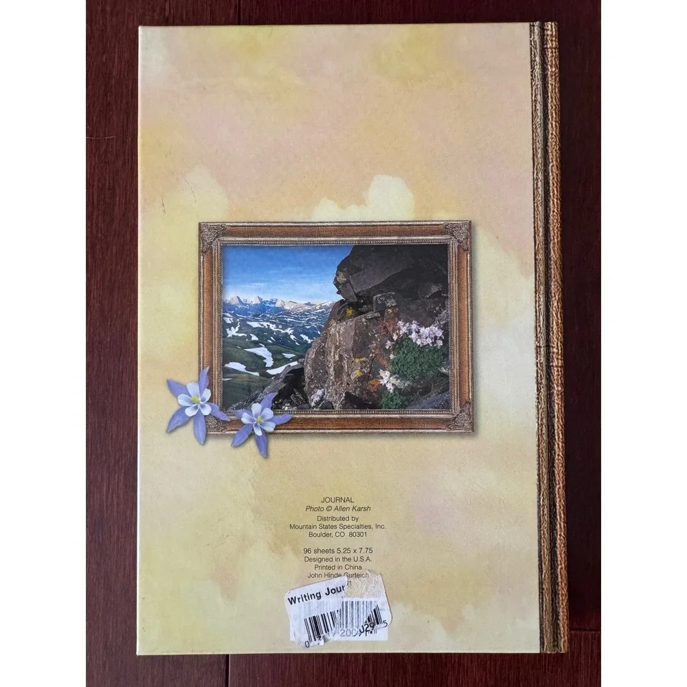 Colorado Writing Journal Hardcover Mountain Landscape Lined Notebook 5.25x7.75